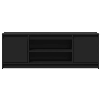 TV-Møbel Svart TV-benk med LED 139,5x34x50 cm
