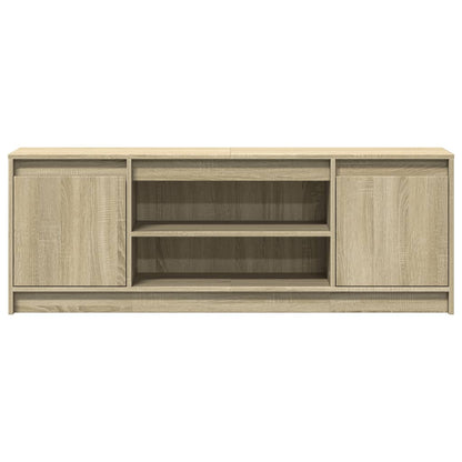 TV-Møbel Sonoma Eik TV-benk med LED 139,5x34x50 cm