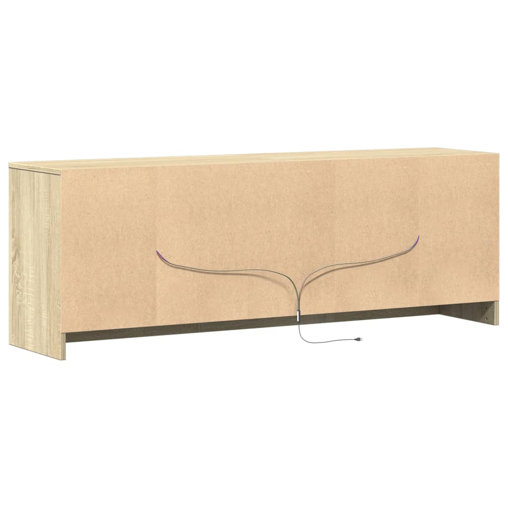 TV-Møbel Sonoma Eik TV-benk med LED 139,5x34x50 cm