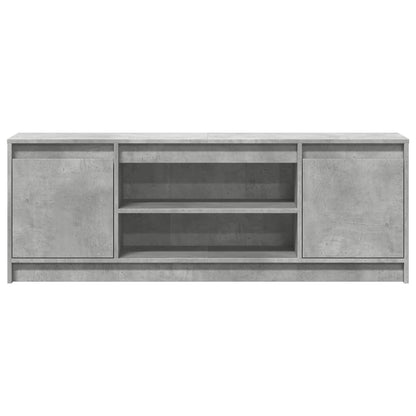 TV-Møbel Betonggrå TV-benk med LED 139,5x34x50 cm