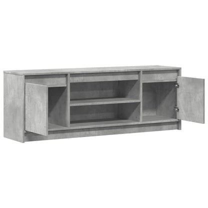 TV-Møbel Betonggrå TV-benk med LED 139,5x34x50 cm