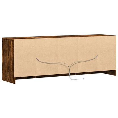 TV-Møbel Røkt EikTV-benk med LED 139,5x34x50 cm