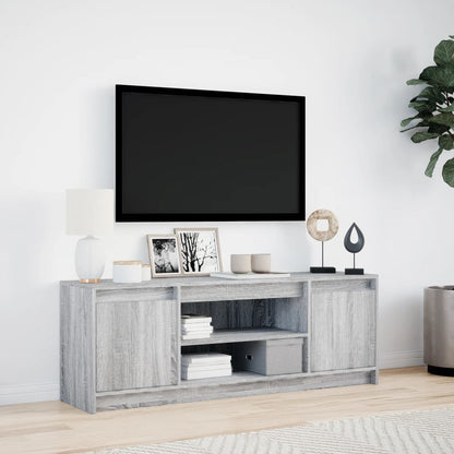 TV-Møbel Sonoma Grå TV-benk med LED 139,5x34x50 cm