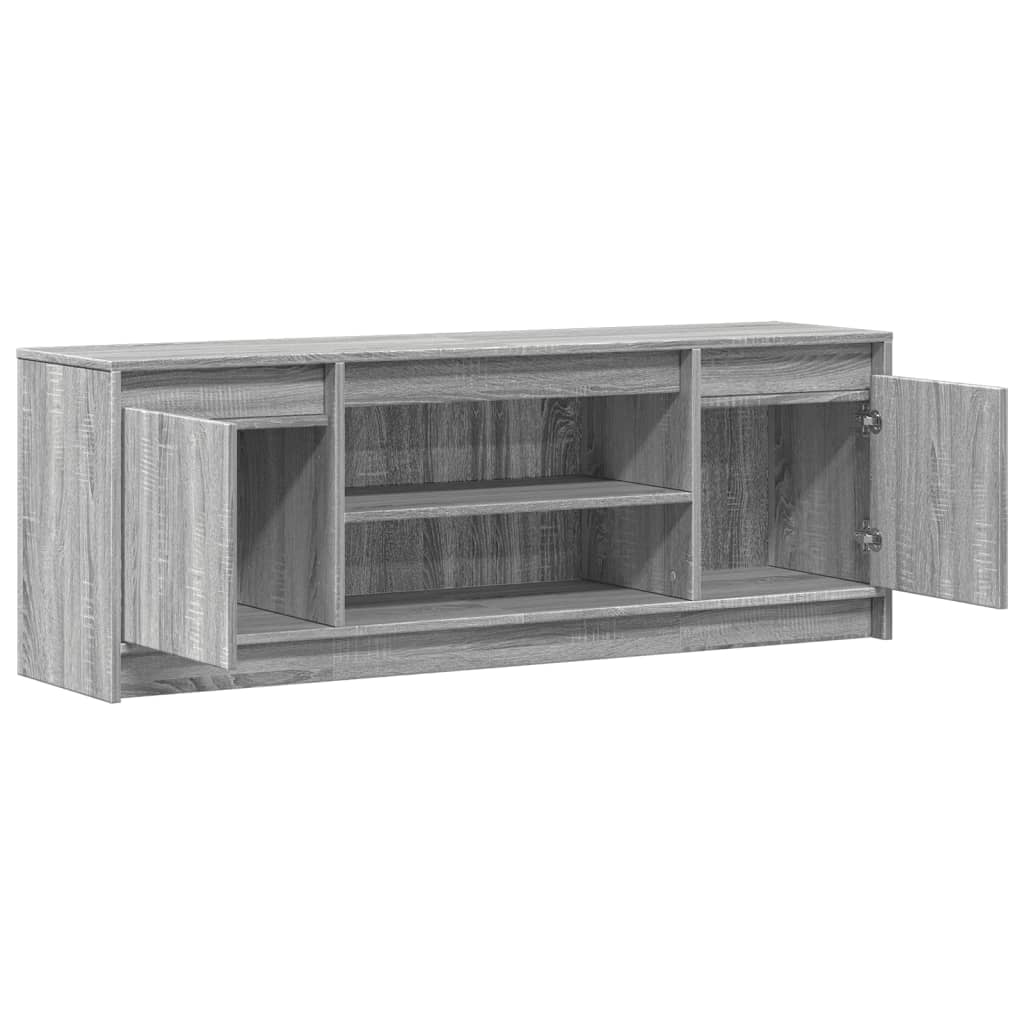 TV-Møbel Sonoma Grå TV-benk med LED 139,5x34x50 cm