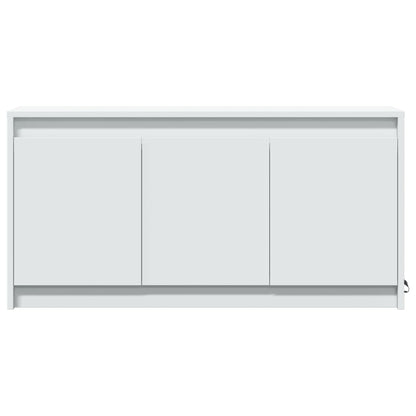TV-Møbel Hvit TV-benk med LED 100x34x50 cm