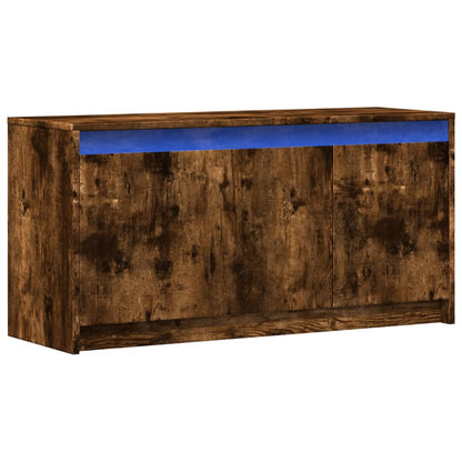TV-Møbel Røkt Eik TV-benk med LED 100x34x50 cm