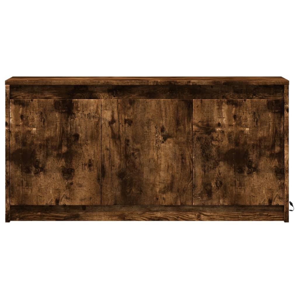 TV-Møbel Røkt Eik TV-benk med LED 100x34x50 cm