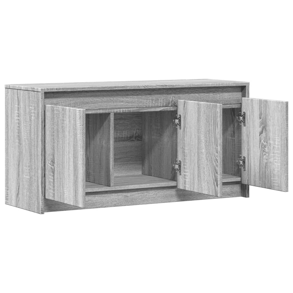 TV-Møbel Sonoma Grå TV-benk med LED 100x34x50 cm