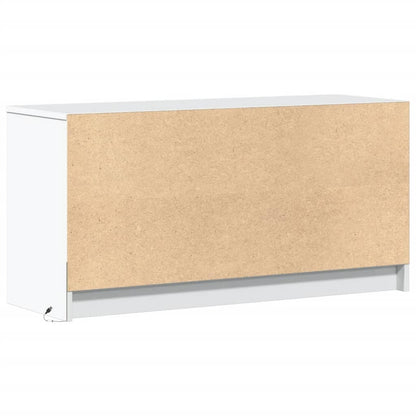 TV-Møbel Hvit TV-benk med LED 100x34x50 cm