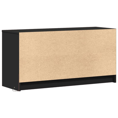 TV-Møbel Svart TV-benk med LED 100x34x50 cm