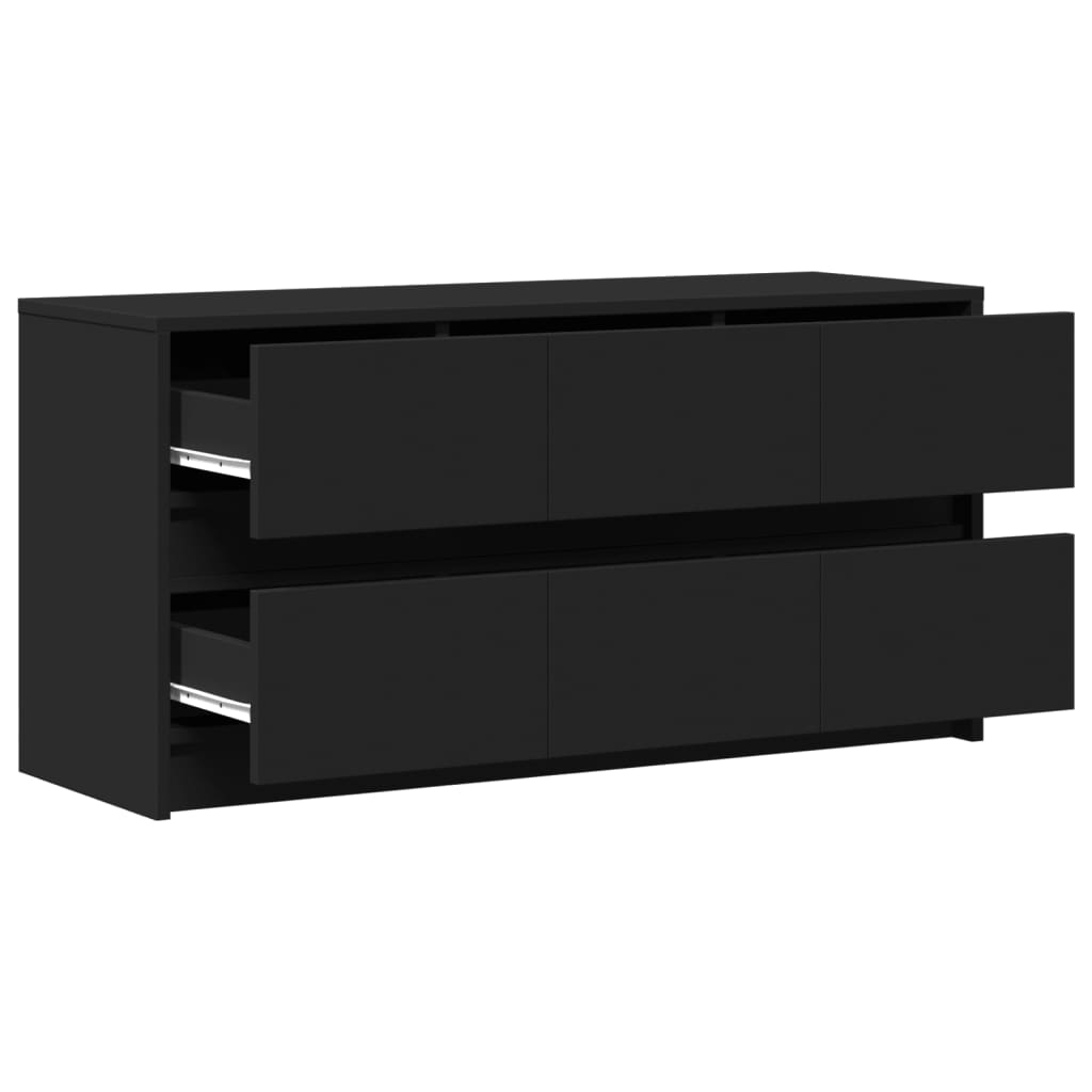 TV-Møbel Svart TV-benk med LED 100x34x50 cm