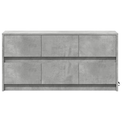TV-Møbel Betonggrå TV-benk med LED 100x34x50 cm