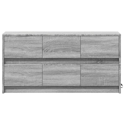 TV-Møbel Sonoma Grå TV-benk med LED 100x34x50 cm