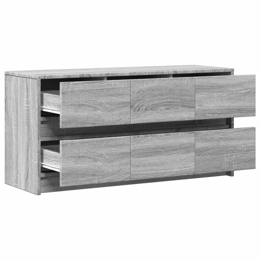 TV-Møbel Sonoma Grå TV-benk med LED 100x34x50 cm