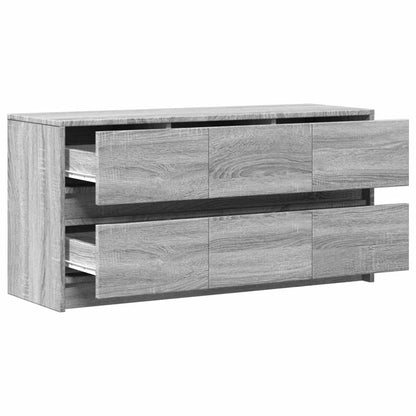 TV-Møbel Sonoma Grå TV-benk med LED 100x34x50 cm