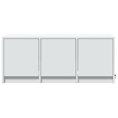 TV-Møbel Hvit TV-benk med LED 97x34x40 cm