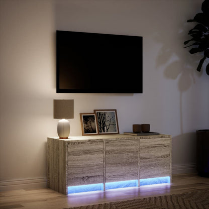 TV-Møbel Sonoma Eik TV-benk med LED 97x34x40 cm