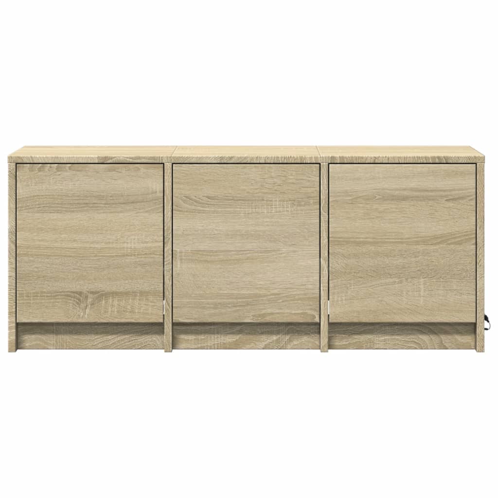 TV-Møbel Sonoma Eik TV-benk med LED 97x34x40 cm