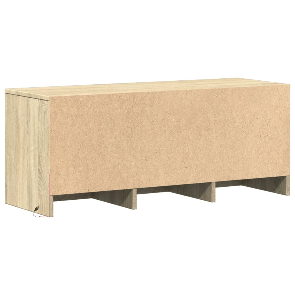 TV-Møbel Sonoma Eik TV-benk med LED 97x34x40 cm