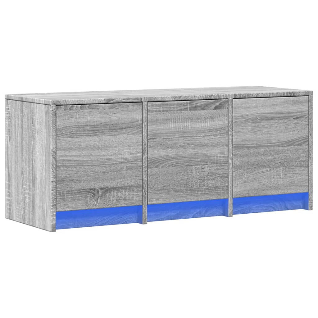 TV-Møbel Sonoma Grå TV-benk med LED 97x34x40 cm