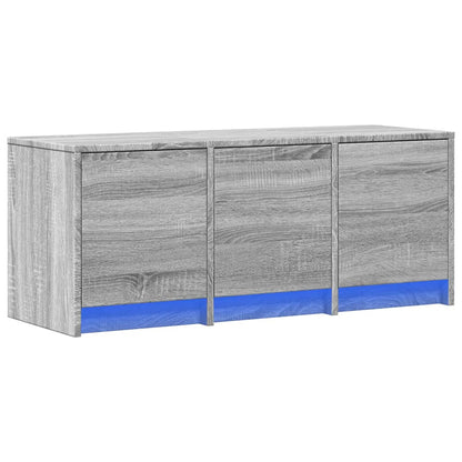 TV-Møbel Sonoma Grå TV-benk med LED 97x34x40 cm