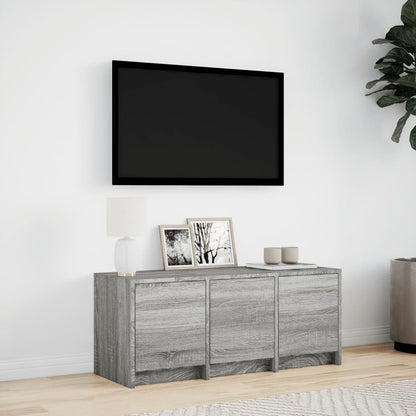 TV-Møbel Sonoma Grå TV-benk med LED 97x34x40 cm