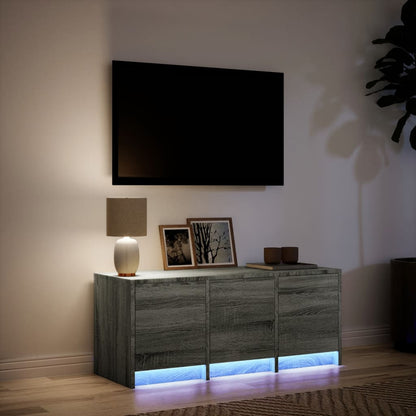 TV-Møbel Sonoma Grå TV-benk med LED 97x34x40 cm