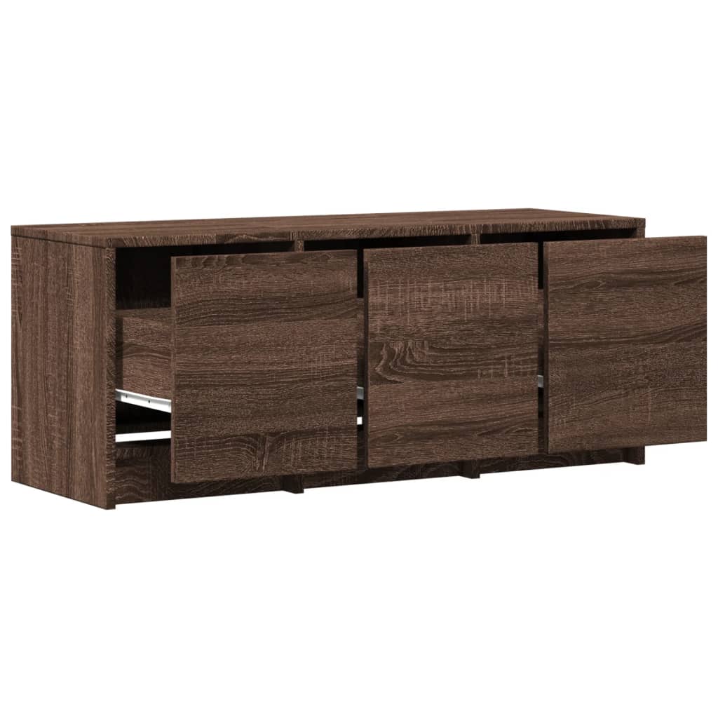 TV-Møbel Brun Eik TV-benk med LED 97x34x40 cm