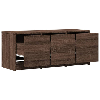 TV-Møbel Brun Eik TV-benk med LED 97x34x40 cm