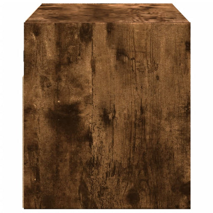 TV-Møbel Røyk Eik Tv-benk med LED 80x31x35 cm