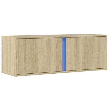 TV-Møbel Sonoma Eik Tv-benk med LED 100x31x35 cm