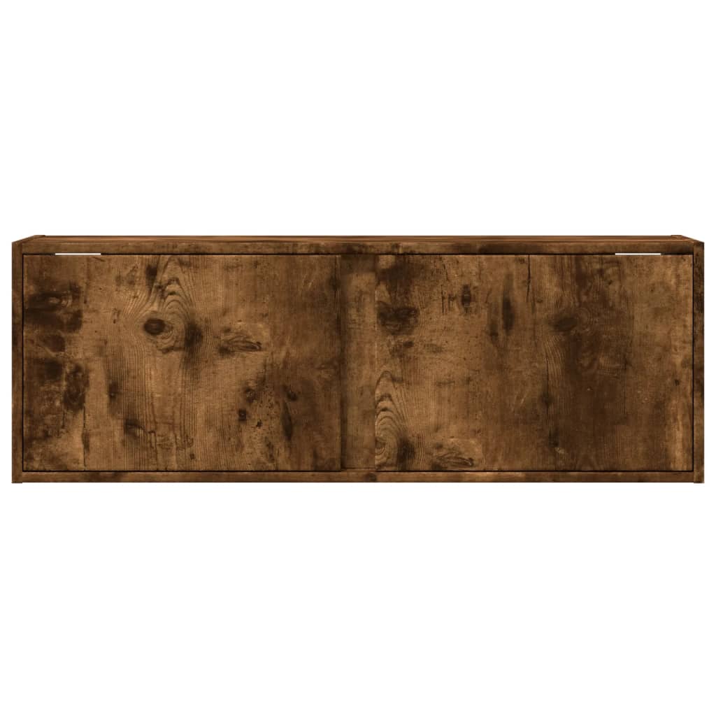 TV-Møbel Røyk Eik Tv-benk med LED 100x31x35 cm