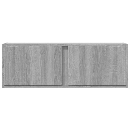 TV-Møbel Sonoma Grå Tv-benk med LED 100x31x35 cm