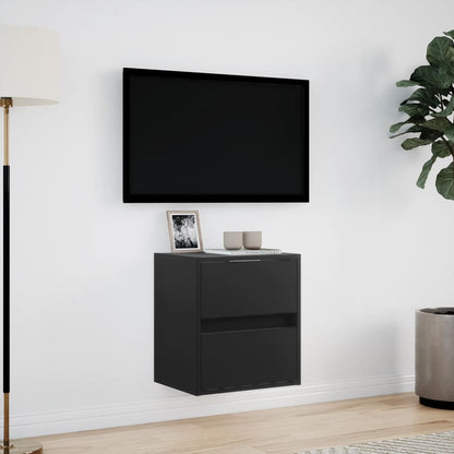 TV-Møbel Svart Tv-benk med LED 41x31x45 cm