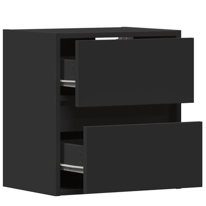 TV-Møbel Svart Tv-benk med LED 41x31x45 cm