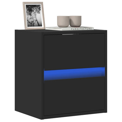 TV-Møbel Svart Tv-benk med LED 41x31x45 cm
