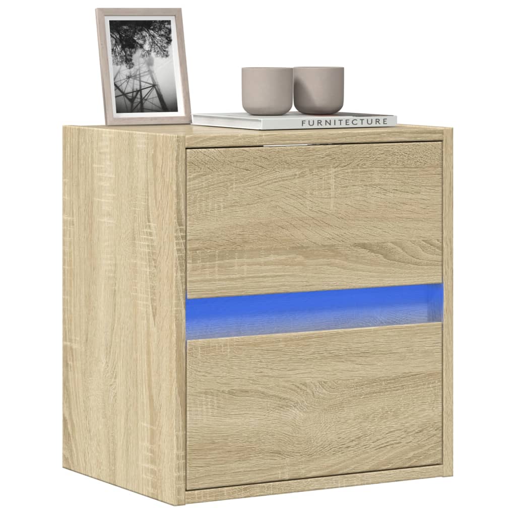 TV-Møbel Sonoma Eik Tv-benk med LED 41x31x45 cm