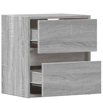 TV-Møbel Sonoma Grå Tv-benk med LED 41x31x45 cm