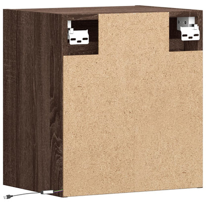 TV-Møbel Brun Eik Tv-benk med LED 41x31x45 cm