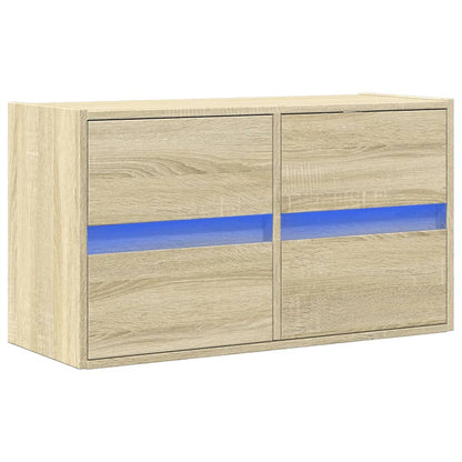 TV-Møbel Sonoma Eik TV-benk med LED 80x31x45 cm