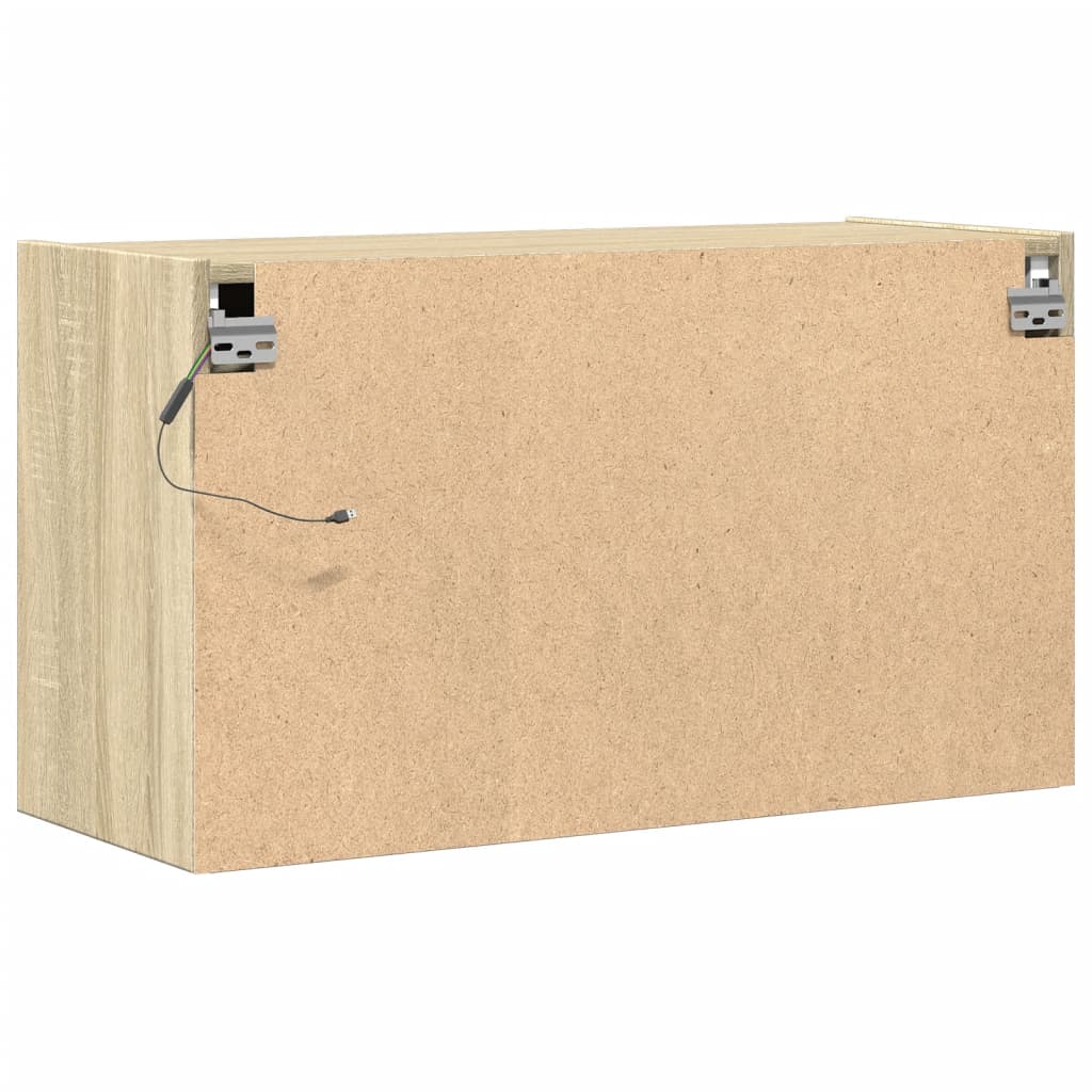 TV-Møbel Sonoma Eik TV-benk med LED 80x31x45 cm