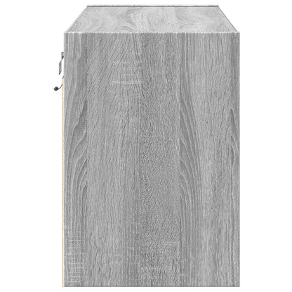 TV-Møbel Sonoma Grå TV-benk med LED 80x31x45 cm