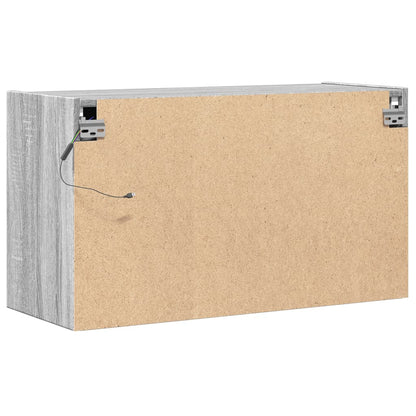 TV-Møbel Sonoma Grå TV-benk med LED 80x31x45 cm