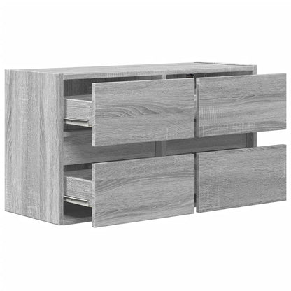TV-Møbel Sonoma Grå TV-benk med LED 80x31x45 cm
