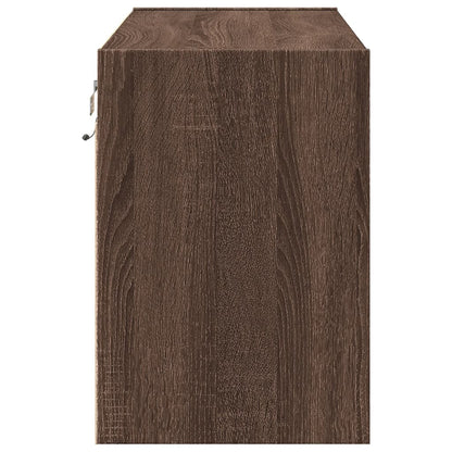 TV-Møbel Brun Eik TV-benk med LED 80x31x45 cm