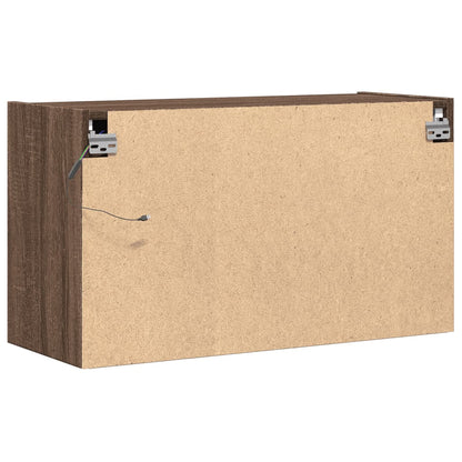TV-Møbel Brun Eik TV-benk med LED 80x31x45 cm