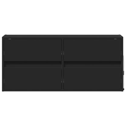 TV-Møbel Svart TV-benk med LED 100x31x45 cm