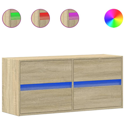 TV-Møbel Sonoma Eik TV-benk med LED 100x31x45 cm