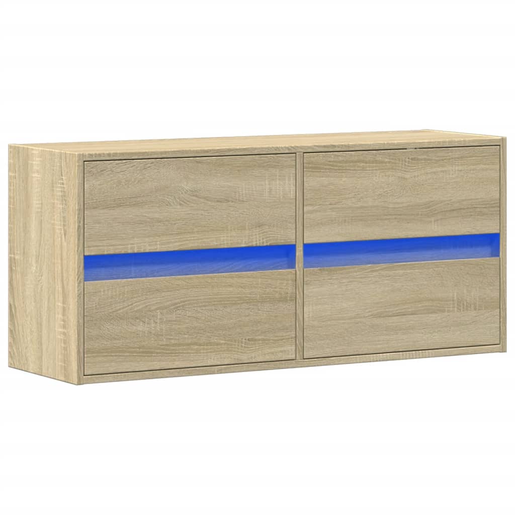 TV-Møbel Sonoma Eik TV-benk med LED 100x31x45 cm