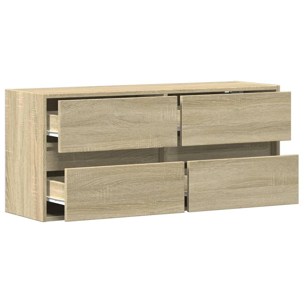 TV-Møbel Sonoma Eik TV-benk med LED 100x31x45 cm